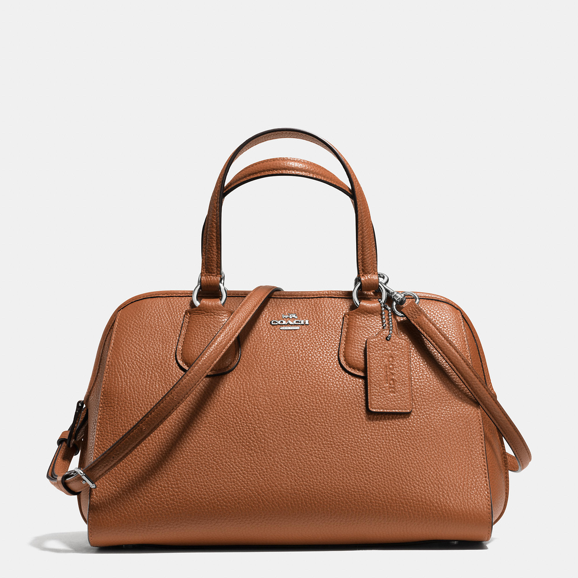 Genuine Leather Coach Nolita Satchel In Pebble Leather | Women - Click Image to Close